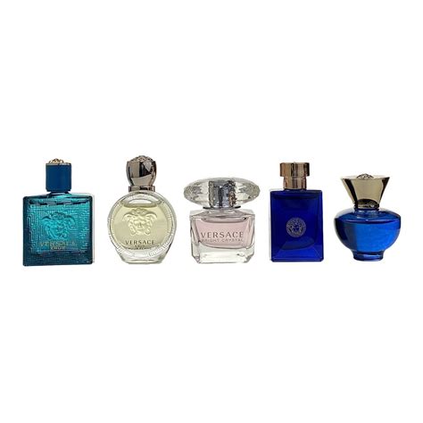 versace small perfume set|versace 5 piece mini set.